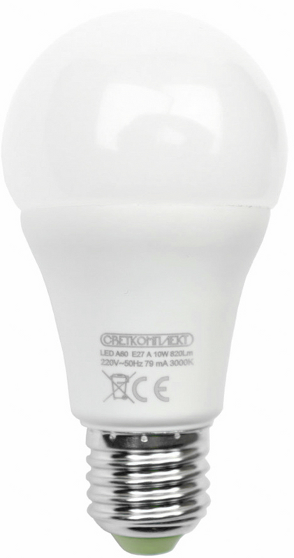 Лампа світлодіодна Светкомплект (6929547642808) 10Вт, E27, 3000K